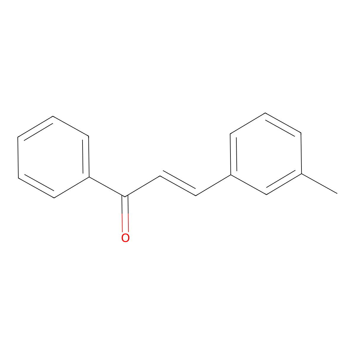 (2E)-3-(3-methylphenyl)-1-phenylprop-2-en-1-one molecular structure, CAS 16619-29-7