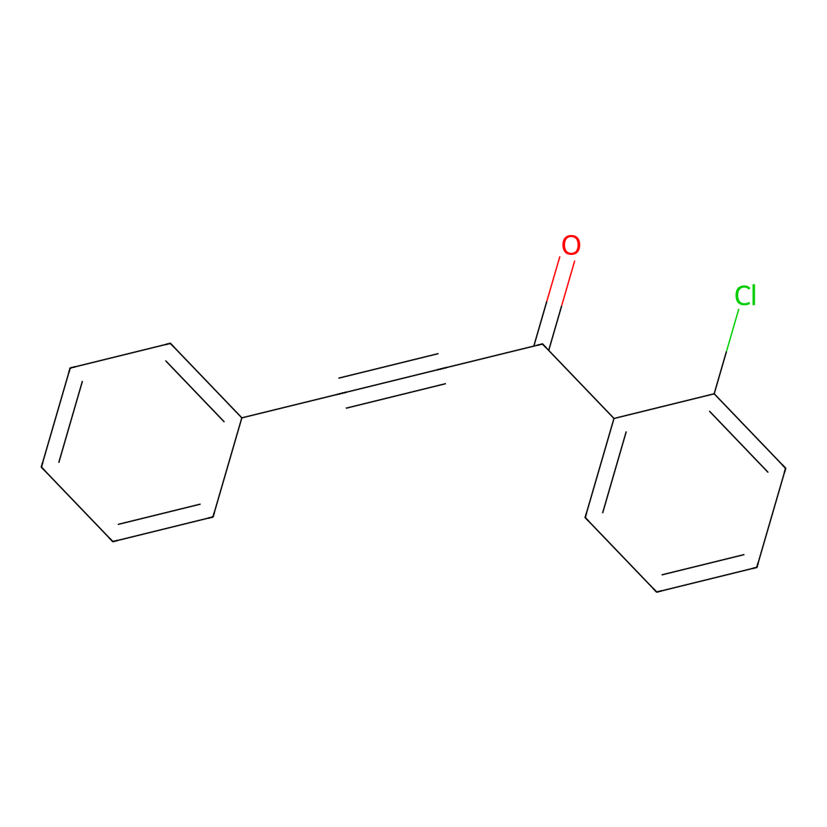 1-(2-Chlorophenyl)-3-phenylprop-2-yn-1-one molecular structure, CAS 16619-64-0