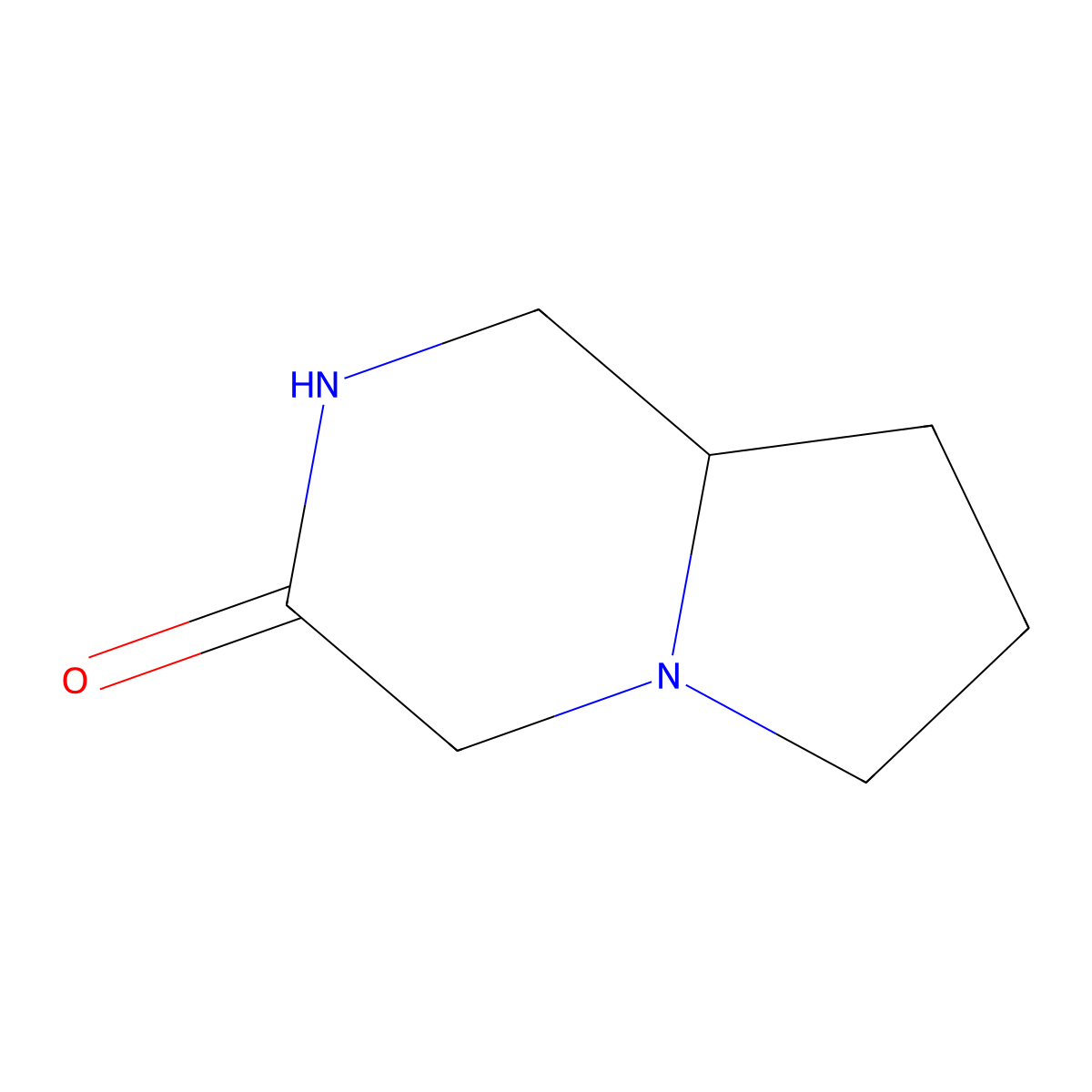 Hexahydropyrrolo[1,2-a]pyrazin-3(4h)-one molecular structure, CAS 16620-83-0