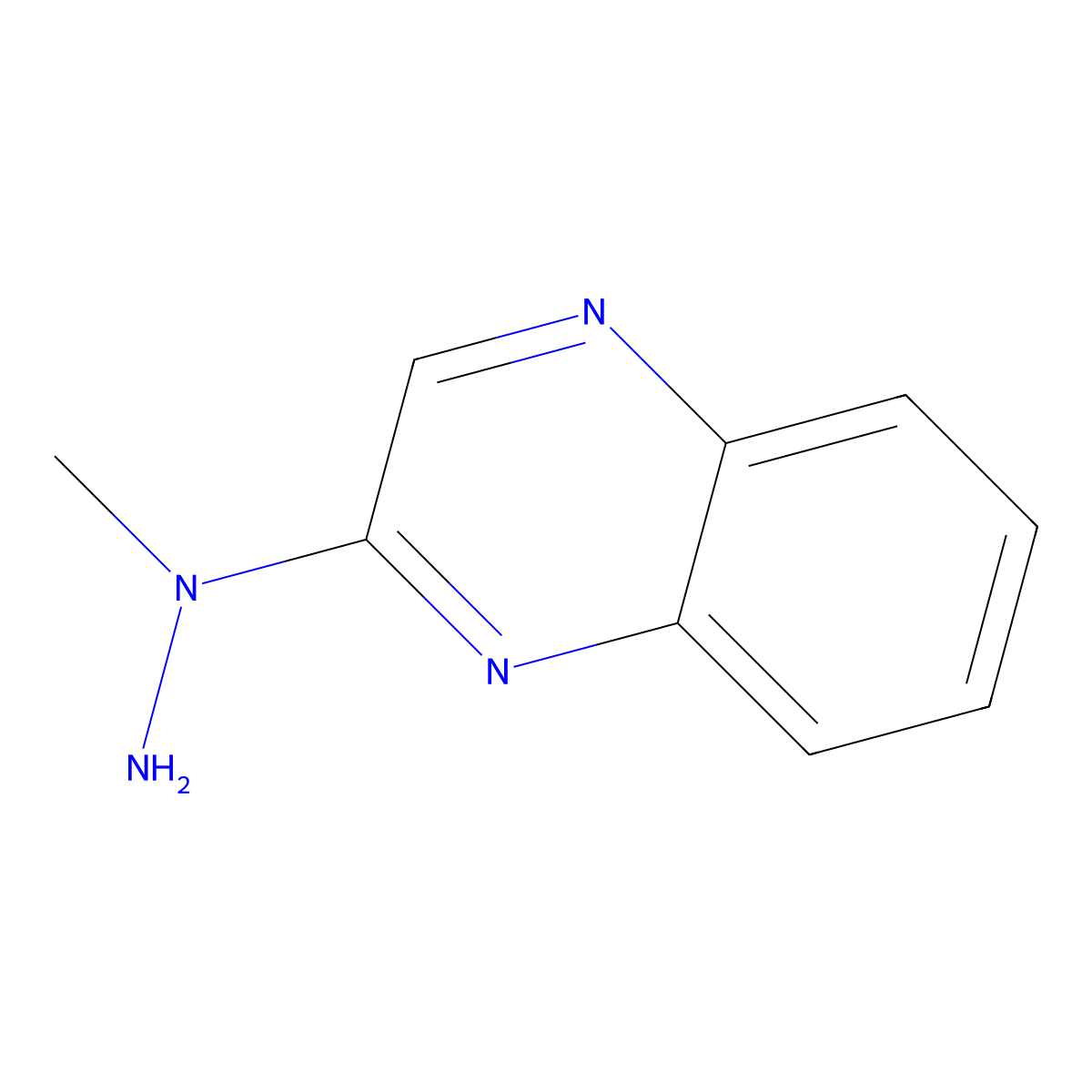 2-(1-Methylhydrazinyl)quinoxaline molecular structure, CAS 16621-55-9