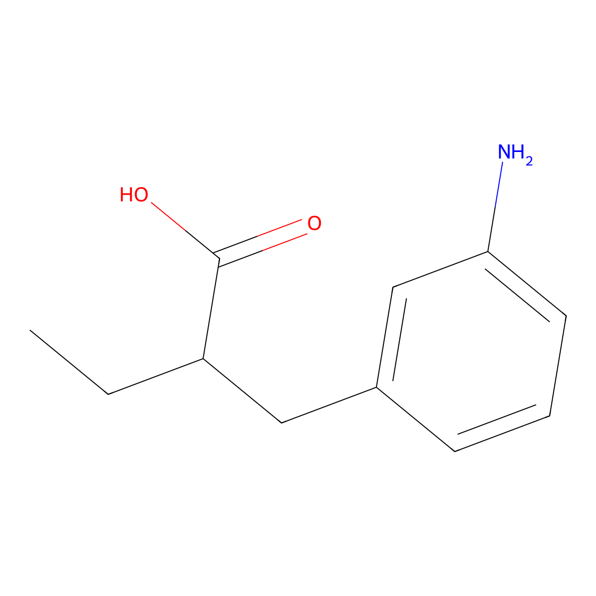 2-(m-Aminobenzyl)butyric acid molecular structure, CAS 16623-25-9