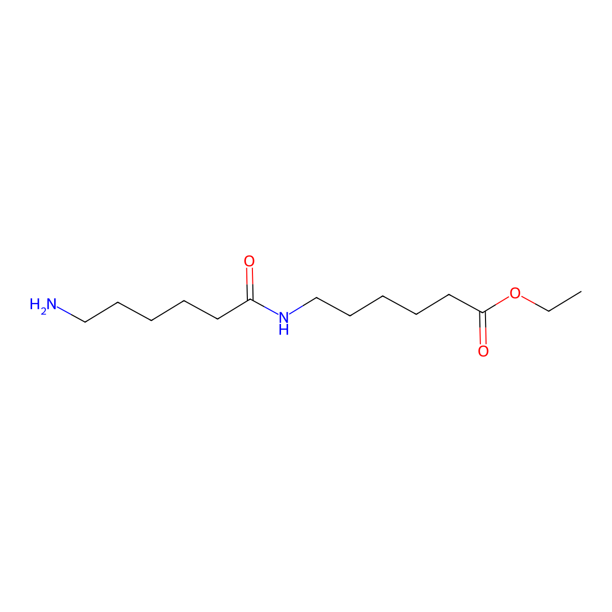 Ethyl 6-(6-aminohexanamido)hexanoate molecular structure, CAS 16625-95-9