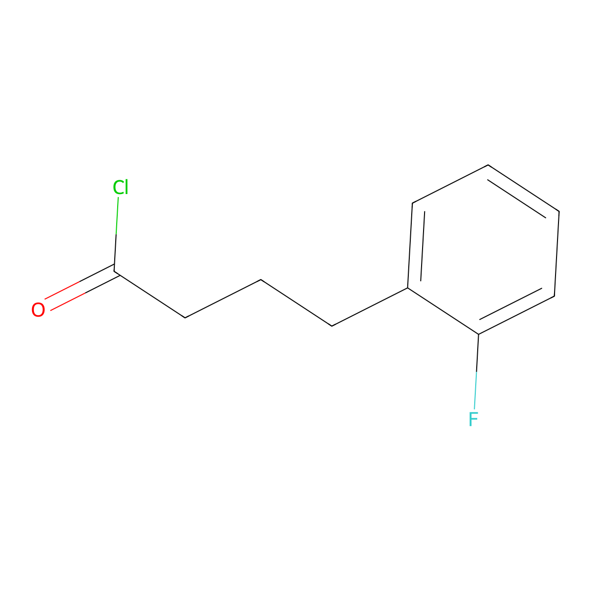 4-(2-Fluorophenyl)butyryl chloride molecular structure, CAS 166251-26-9