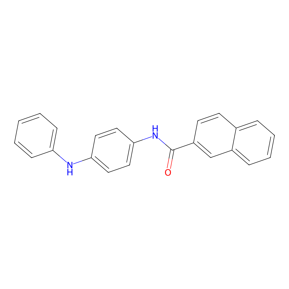 N-(4-anilinophenyl)naphthalene-2-carboxamide molecular structure, CAS 166254-66-6