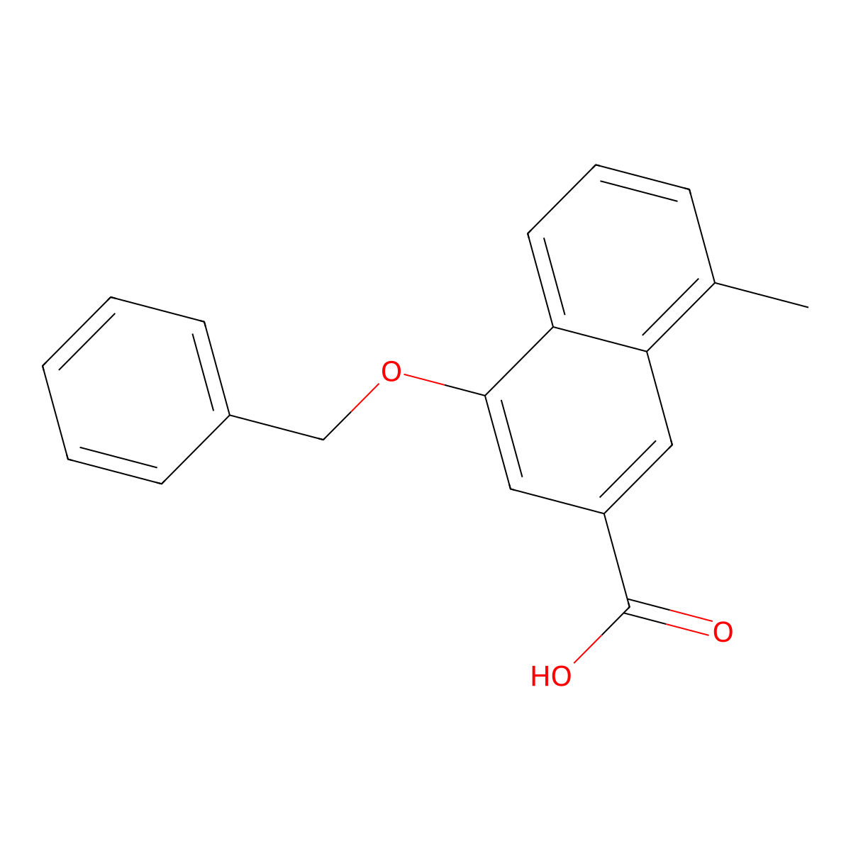 4-(Benzyloxy)-8-methyl-2-naphthoic Acid molecular structure, CAS 1662687-74-2