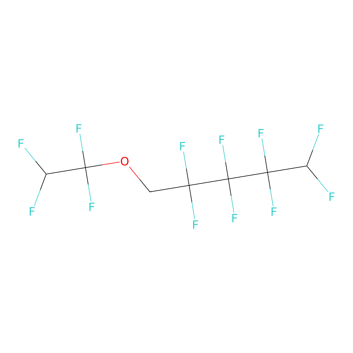 1,1,2,2,3,3,4,4-Octafluoro-5-(1,1,2,2-tetrafluoroethoxy)pentane molecular structure, CAS 16627-71-7