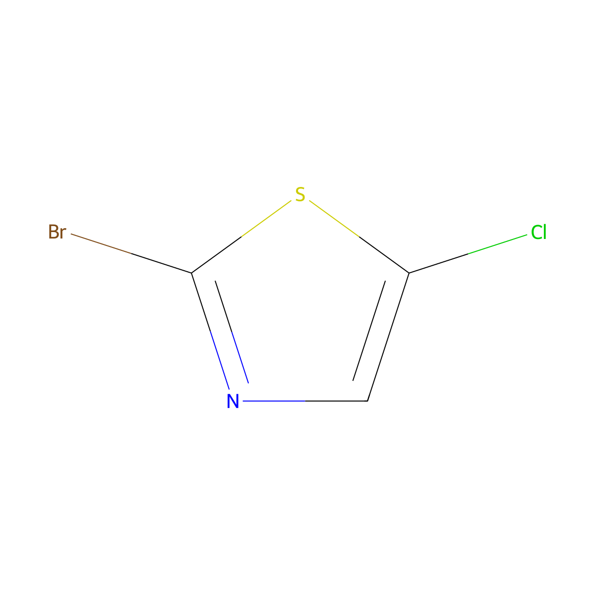 2-Bromo-5-chlorothiazole molecular structure, CAS 16629-15-5