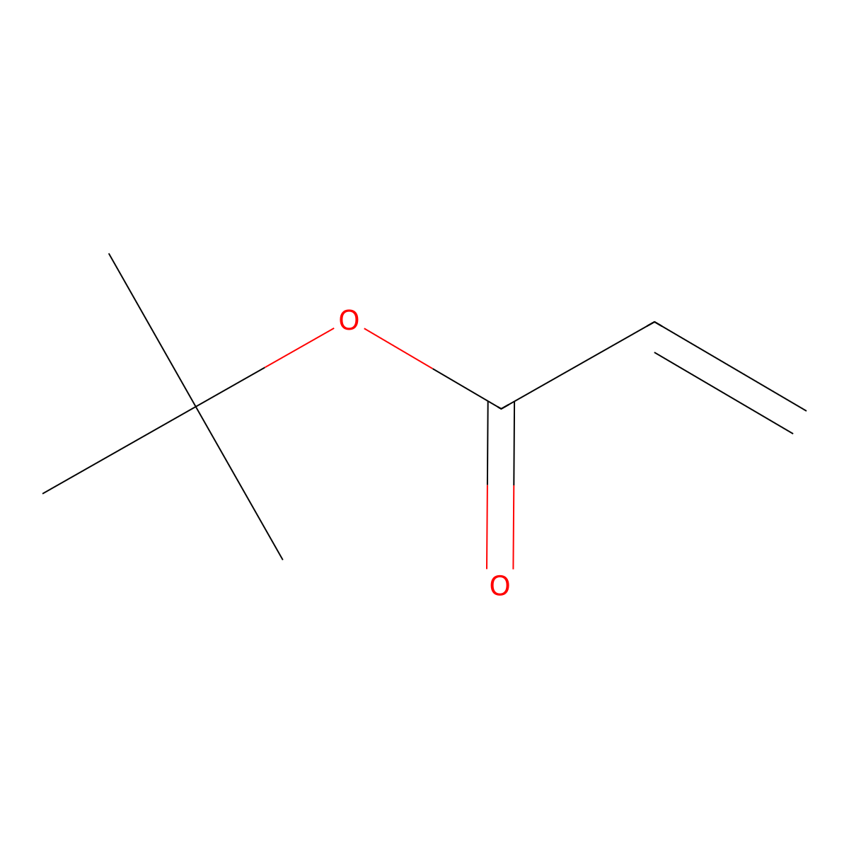 tert-Butyl acrylate molecular structure, CAS 1663-39-4
