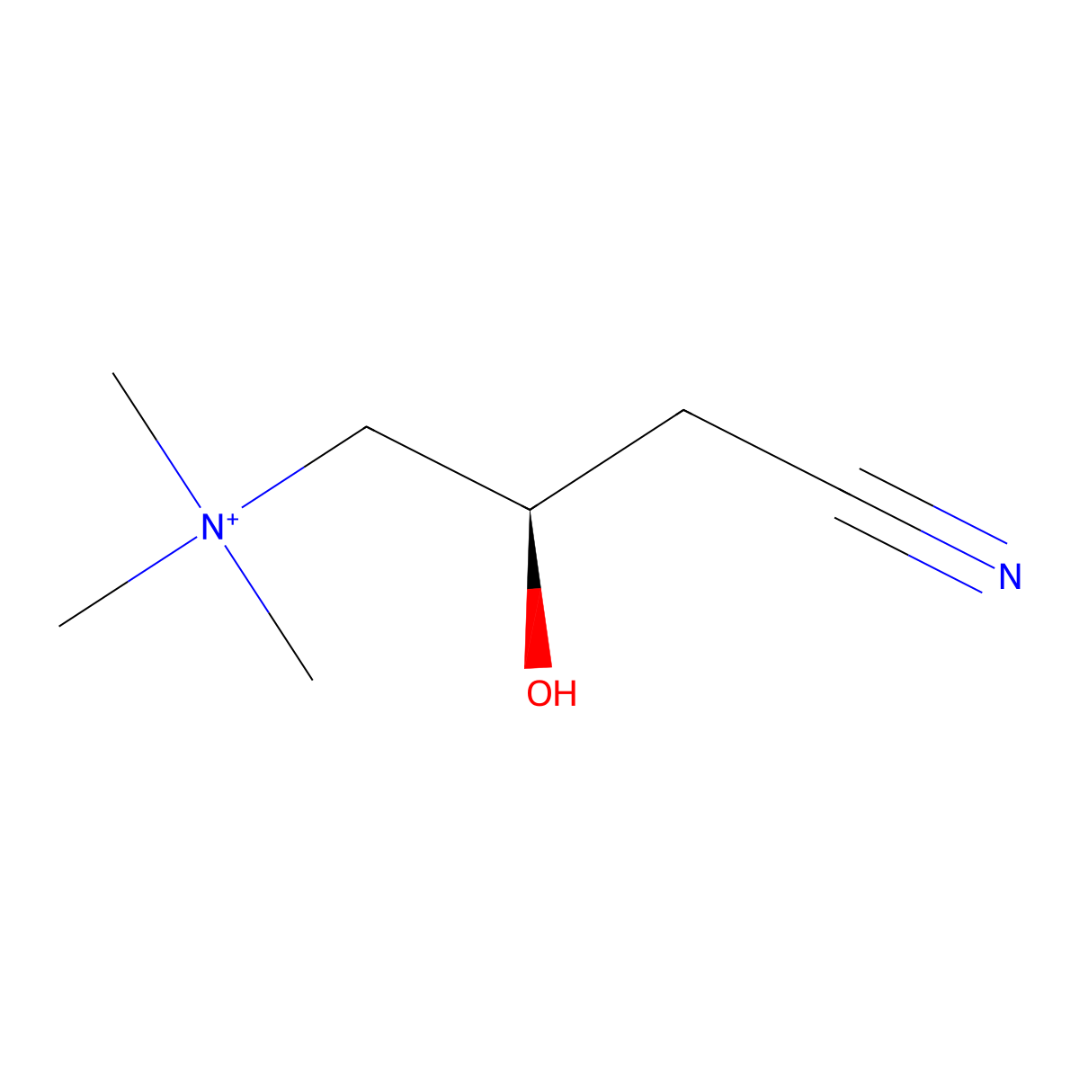 L-Carnitinenitrile molecular structure, CAS 16630-34-5