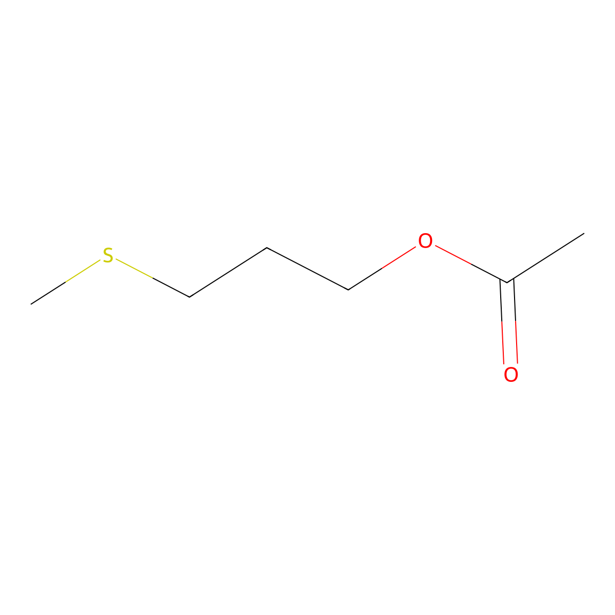 3-(Methylthio)propyl acetate molecular structure, CAS 16630-55-0