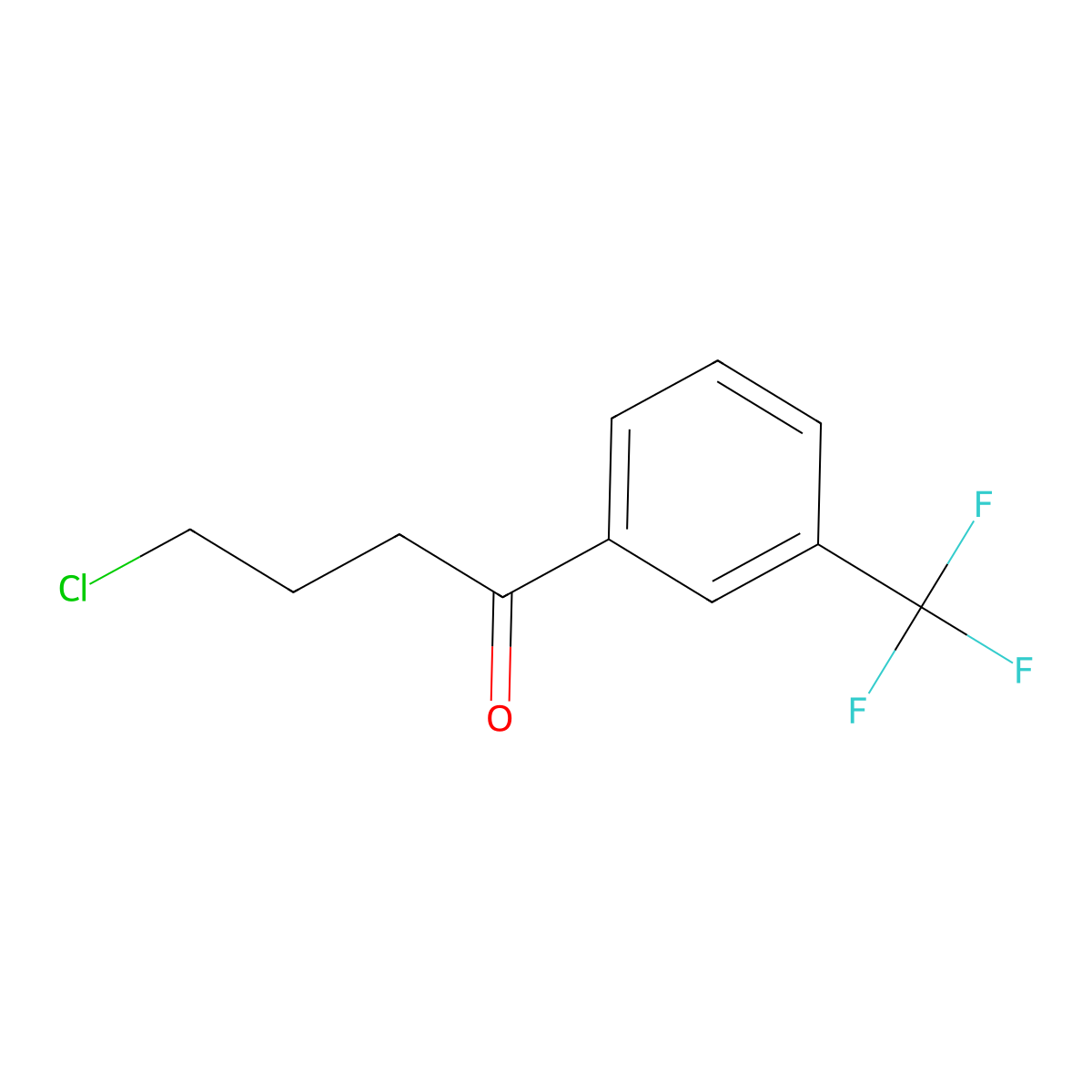 4-Chloro-1-oxo-1-(3-trifluoromethylphenyl)butane molecular structure, CAS 166312-46-5