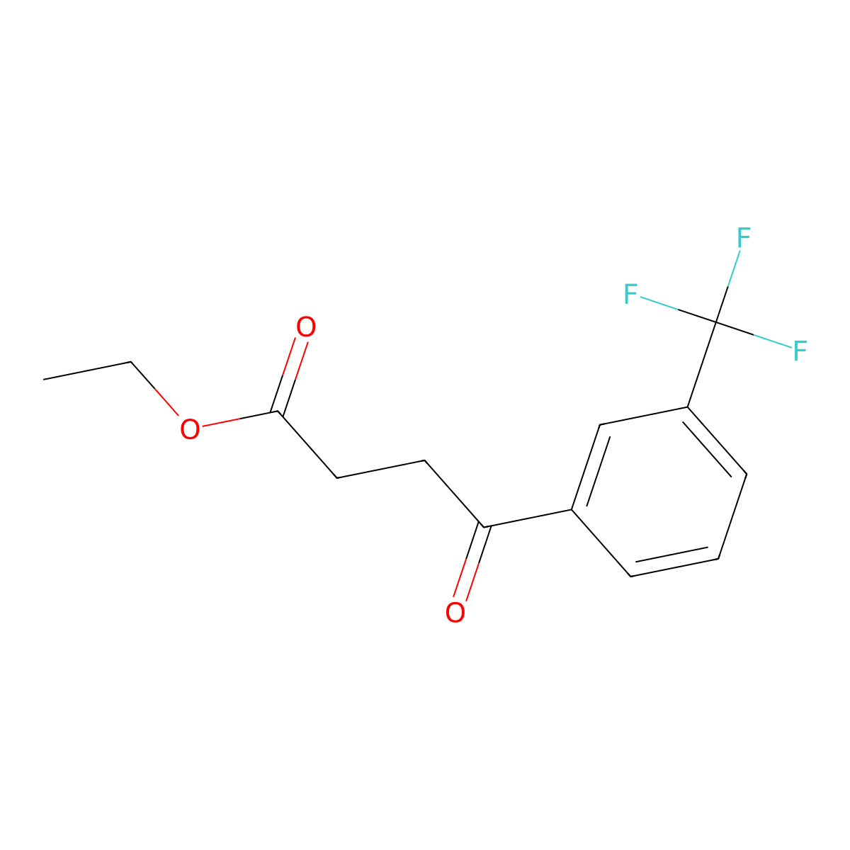 Ethyl 4-oxo-4-(3-trifluoromethylphenyl)butyrate molecular structure, CAS 166312-68-1