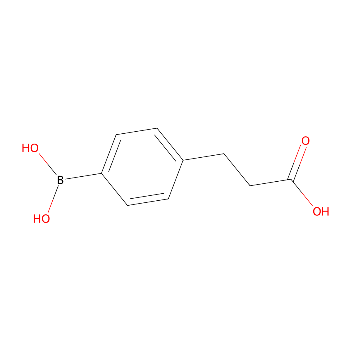 4-(2-Carboxyethyl)benzeneboronic acid molecular structure, CAS 166316-48-9
