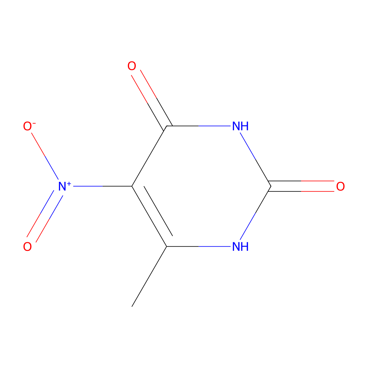 6-Methyl-5-nitrouracil molecular structure, CAS 16632-21-6