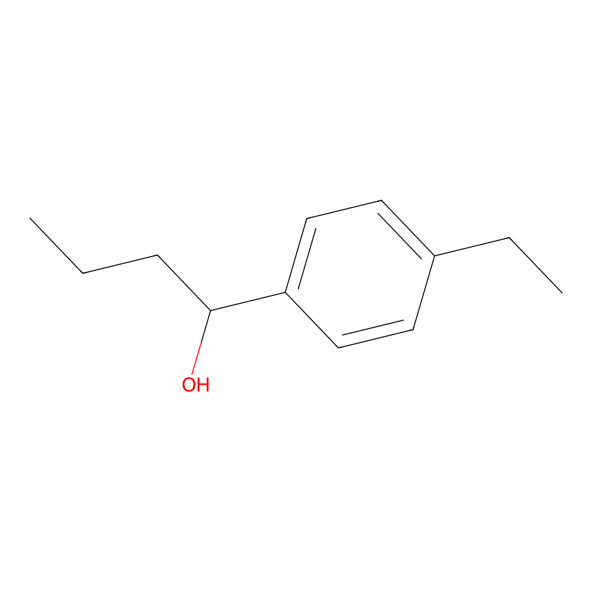 1-(4-Ethylphenyl)-1-butanol molecular structure, CAS 166337-43-5