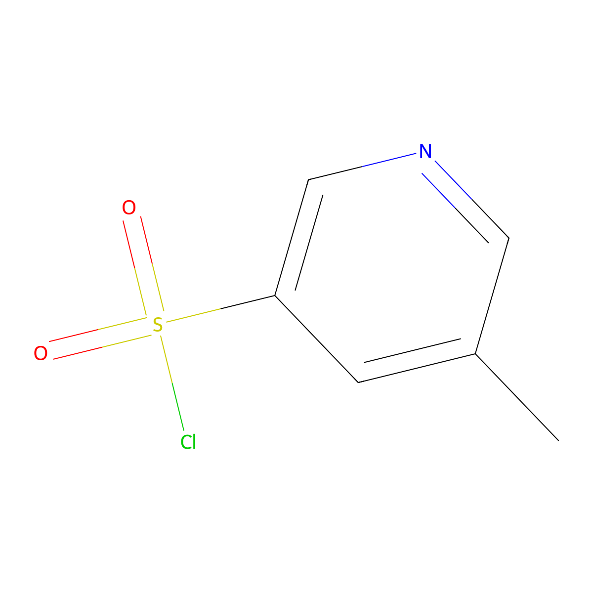 5-Methylpyridine-3-sulfonyl chloride molecular structure, CAS 166337-57-1