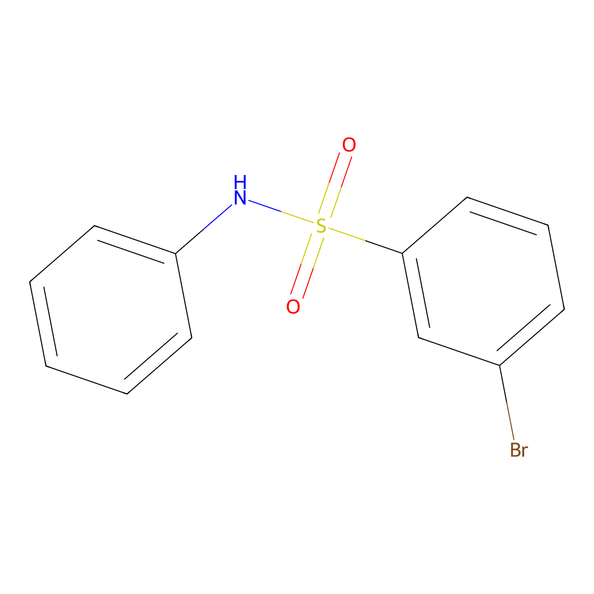 3-bromo-N-phenylbenzenesulfonamide molecular structure, CAS 166338-06-3