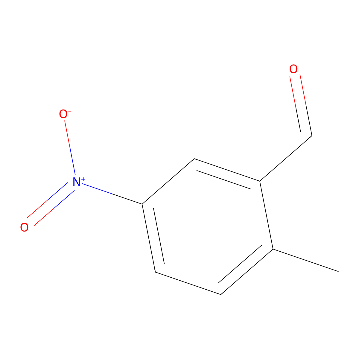 2-Methyl-5-nitrobenzaldehyde molecular structure, CAS 16634-91-6