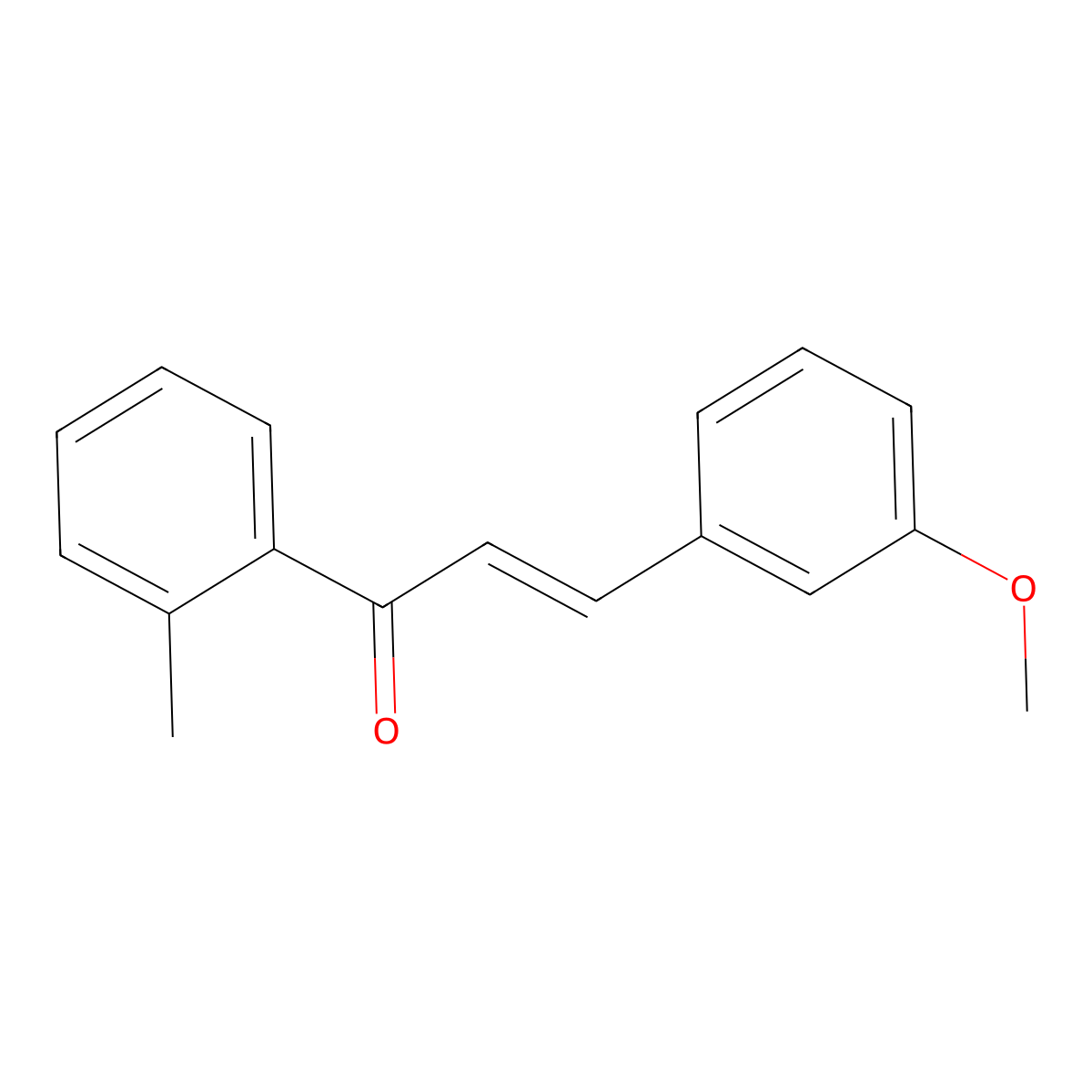 (2E)-3-(3-Methoxyphenyl)-1-(2-methylphenyl)prop-2-en-1-one molecular structure, CAS 1663469-50-8