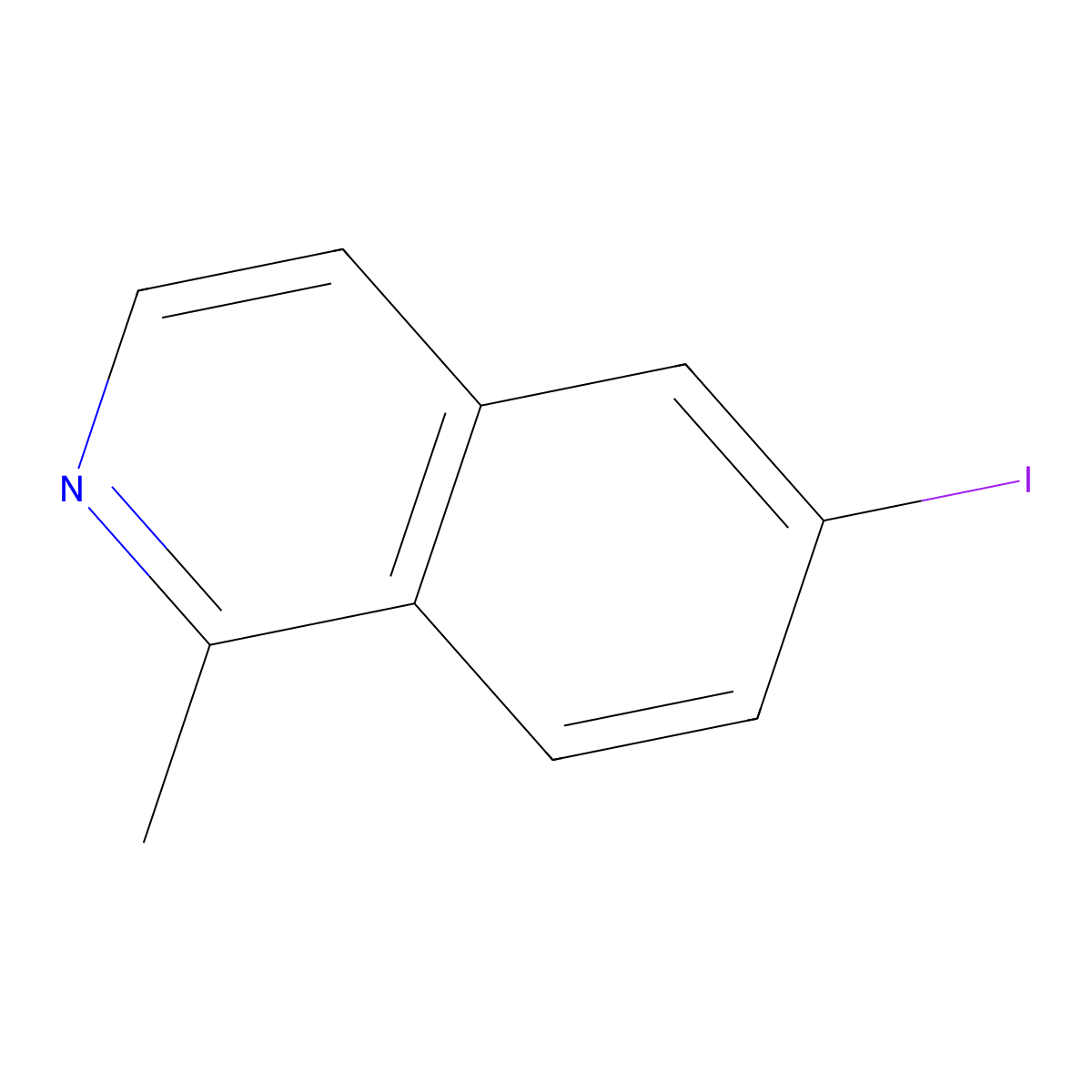 6-Iodo-1-methylisoquinoline molecular structure, CAS 1663485-54-8