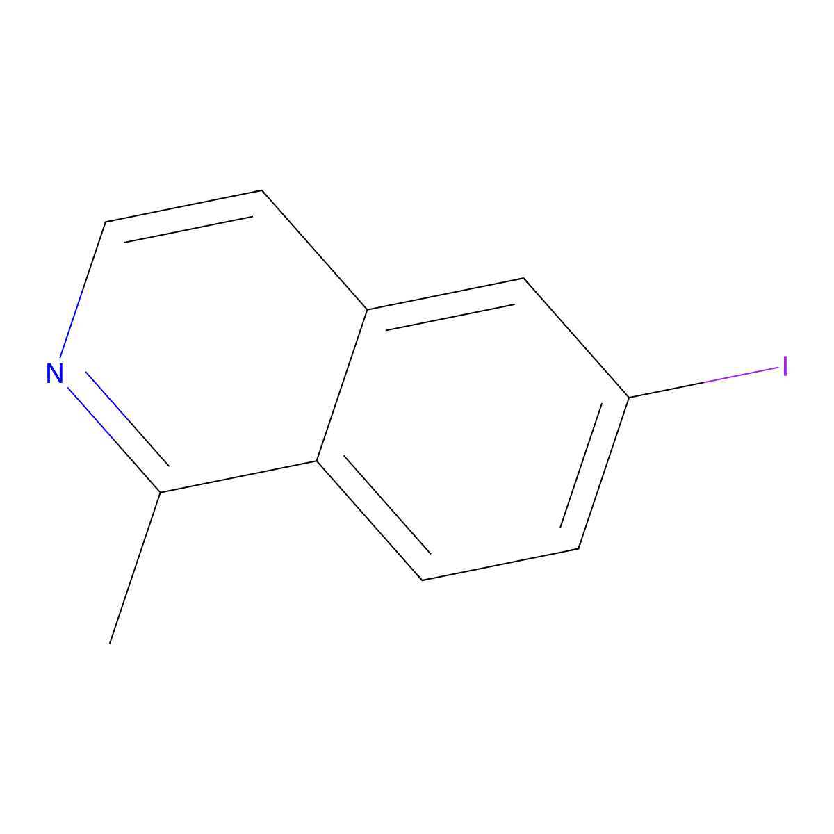 6-Iodo-1-methylisoquinoline molecular structure, CAS 1663485-54-8