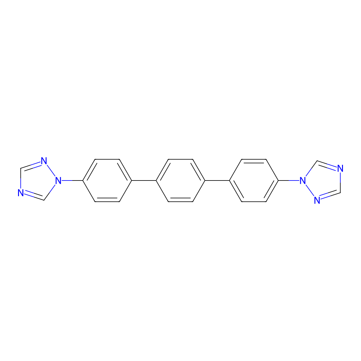 4,4''-Di(1H-1,2,4-triazol-1-yl)-1,1':4',1''-terphenyl molecular structure, CAS 1663497-64-0