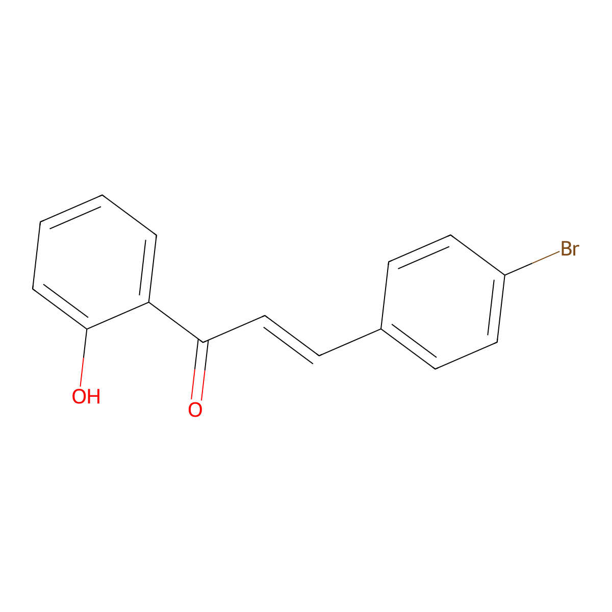 4-Bromo-2'-hydroxychalcone molecular structure, CAS 16635-18-0