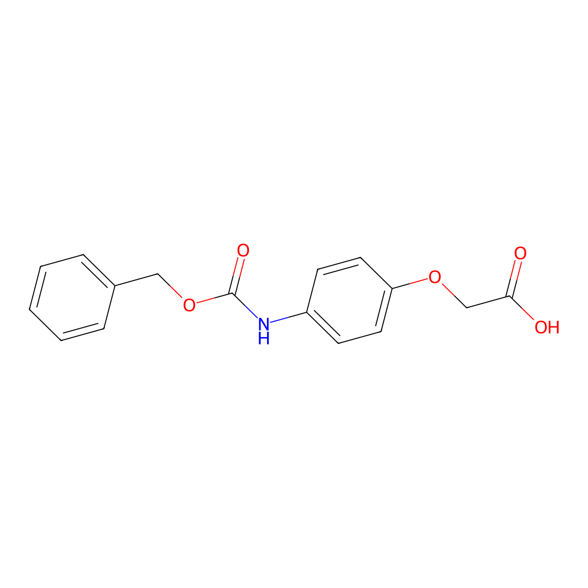 2-(4-(((Benzyloxy)carbonyl)amino)phenoxy)acetic acid molecular structure, CAS 166383-74-0