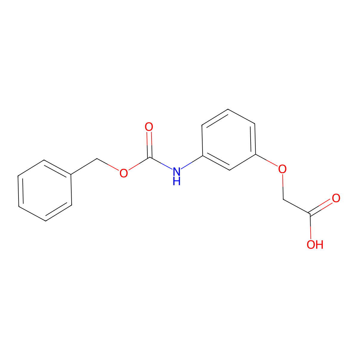2-(3-{[(Benzyloxy)carbonyl]amino}phenoxy)acetic acid molecular structure, CAS 166383-95-5