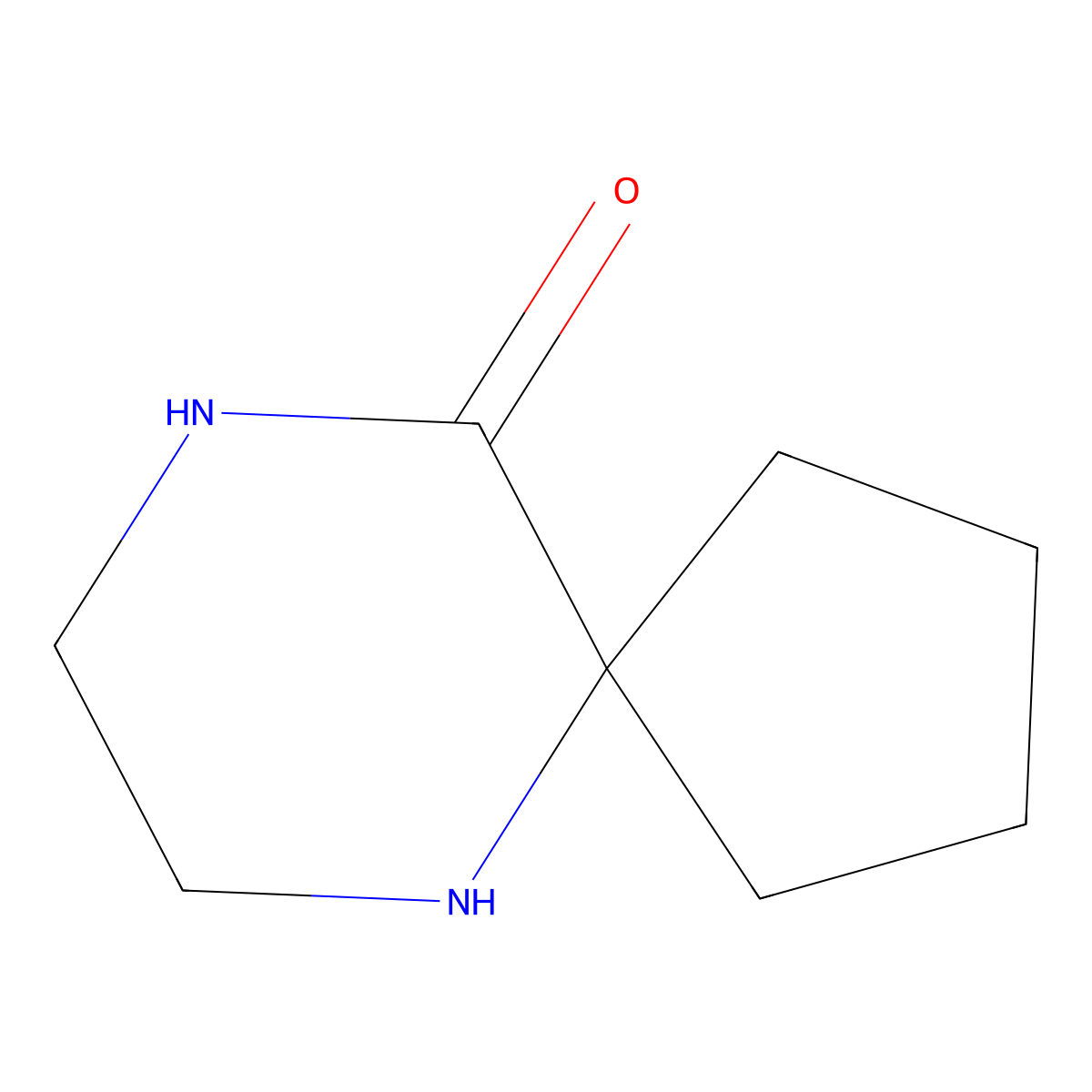 6,9-Diazaspiro[4.5]decan-10-one molecular structure, CAS 1664-33-1