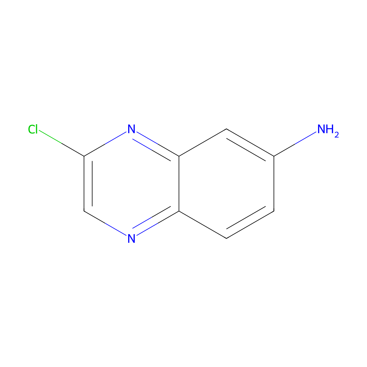 3-Chloroquinoxalin-6-amine molecular structure, CAS 166402-16-0