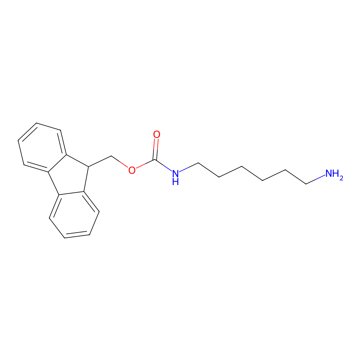 Fmoc-1,6-diaminohexane molecular structure, CAS 166410-37-3