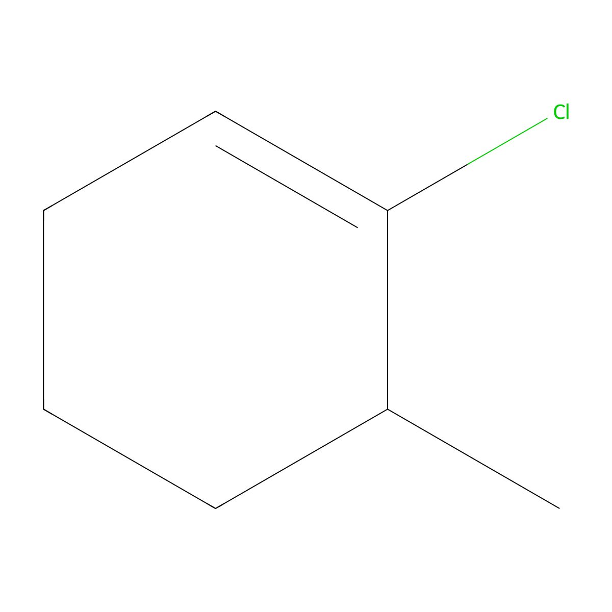 1-Chloro-6-methylcyclohexene molecular structure, CAS 16642-50-5