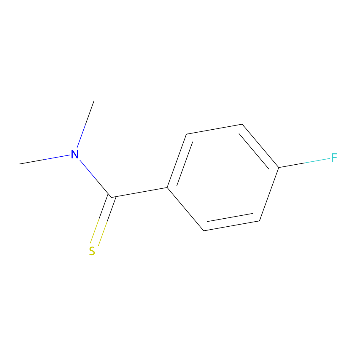 4-Fluoro-N,N-dimethylbenZothioamide molecular structure, CAS 1664368-50-6