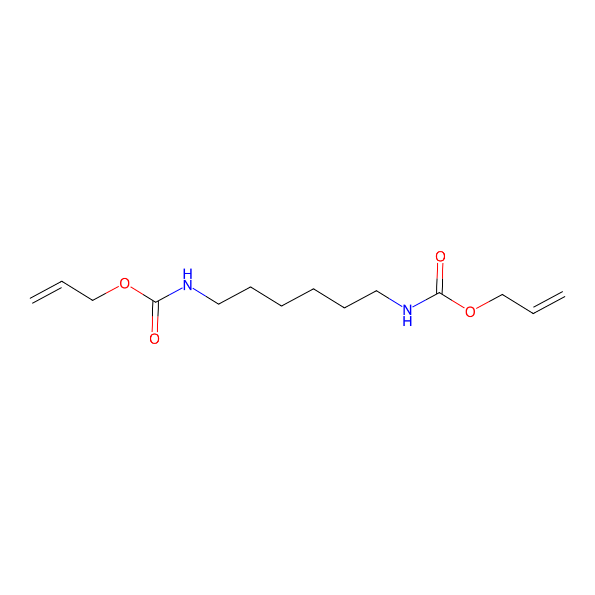 N,N'-Hexamethylenebis(allyl carbamate) molecular structure, CAS 16644-50-1