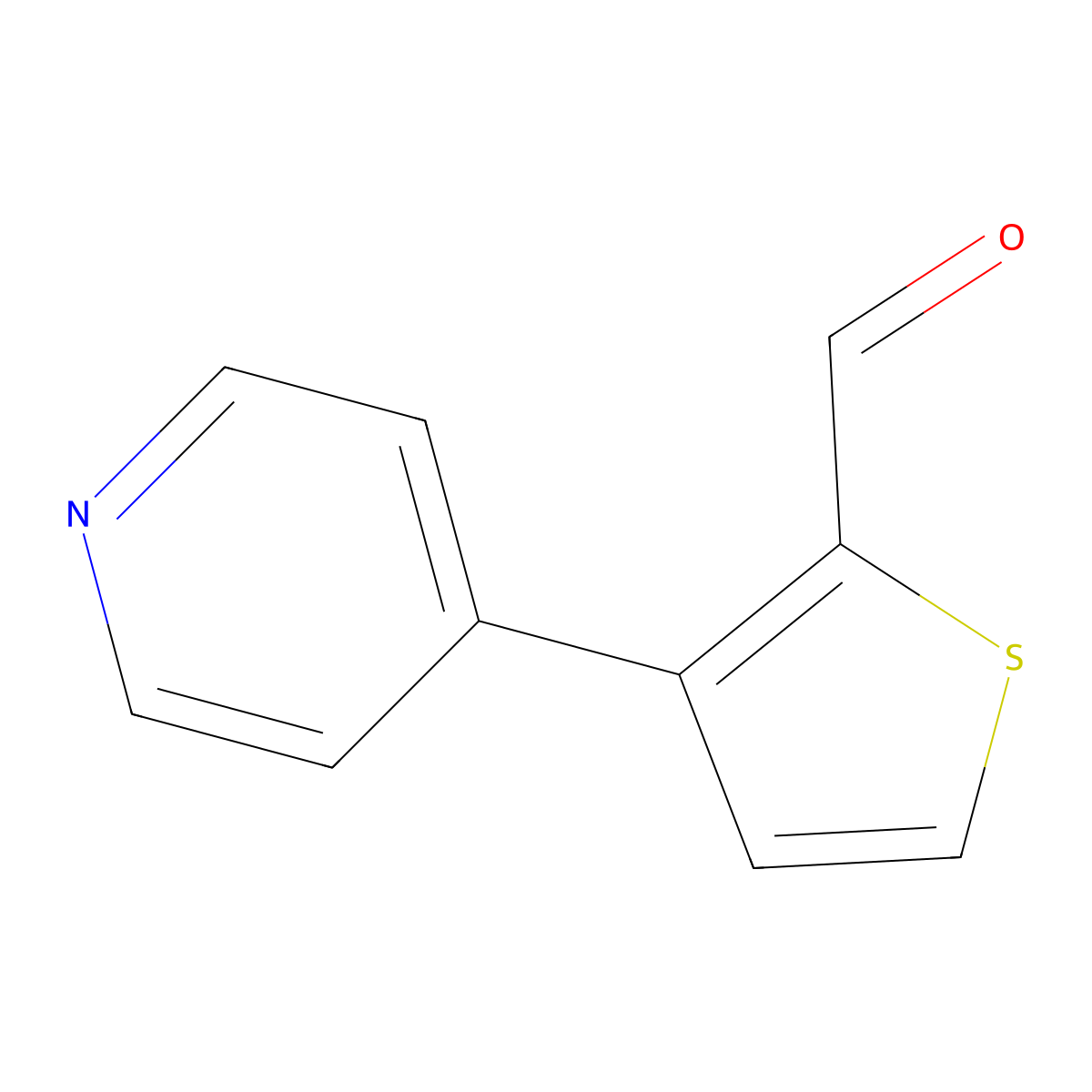3-(Pyridin-4-YL)thiophene-2-carbaldehyde molecular structure, CAS 166450-81-3