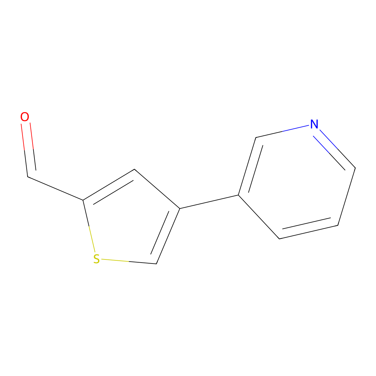 4-(Pyridin-3-yl)thiophene-2-carbaldehyde molecular structure, CAS 166450-82-4