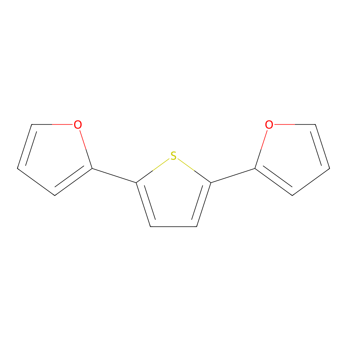 Furan, 2,2'-(2,5-thiophenediyl)di- molecular structure, CAS 1665-29-8