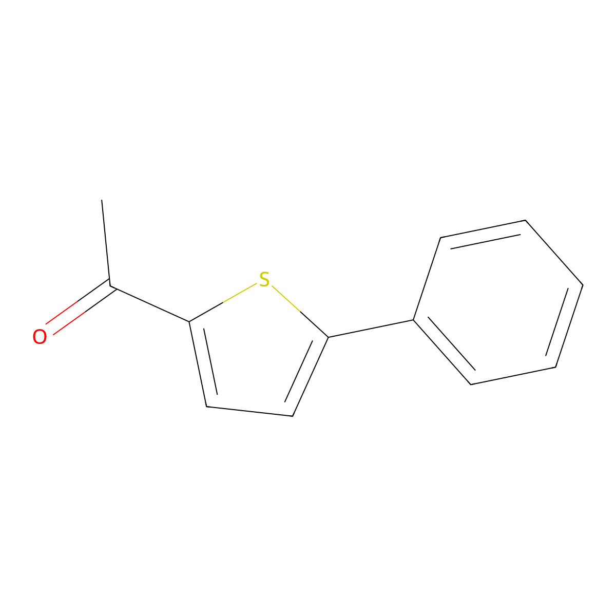 1-(5-Phenylthiophen-2-yl)ethan-1-one molecular structure, CAS 1665-41-4