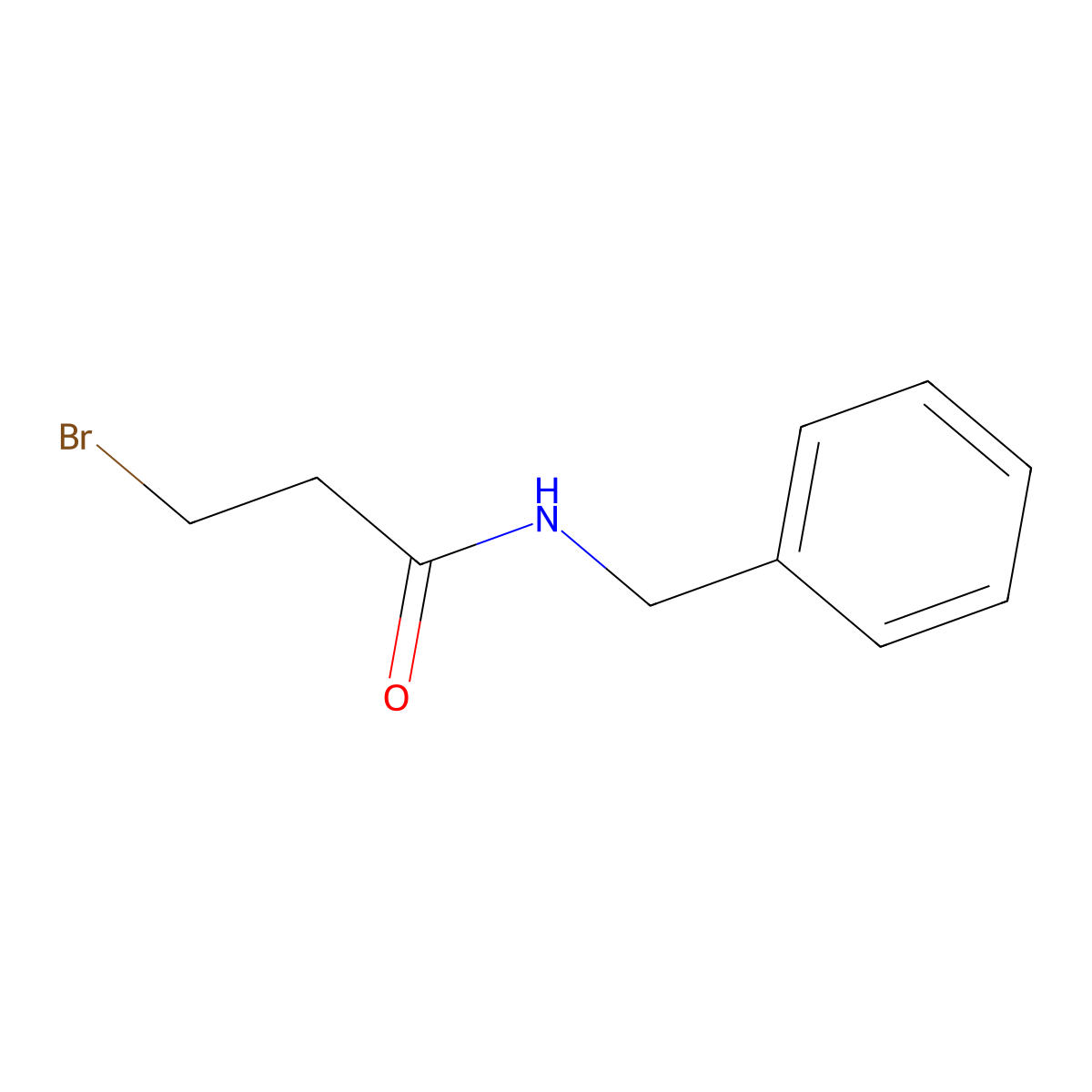 n-Benzyl-3-bromopropanamide molecular structure, CAS 1665-47-0