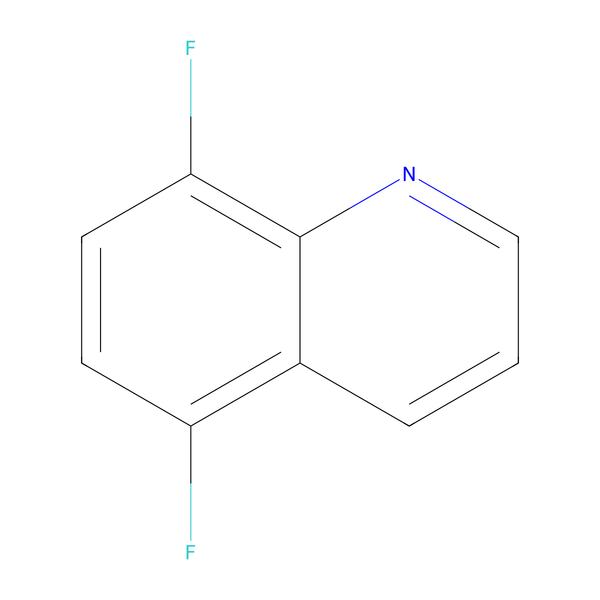5,8-Difluoroquinoline molecular structure, CAS 16650-32-1
