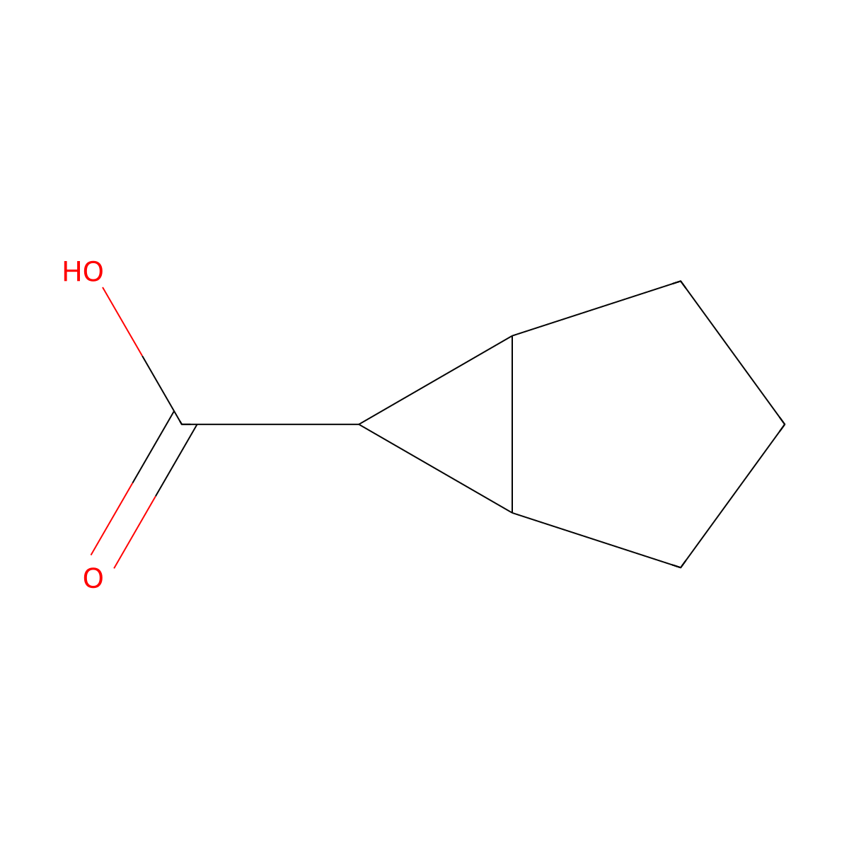 exo-Bicyclo(3.1.0)hexane-6-carboxylic acid molecular structure, CAS 16650-37-6