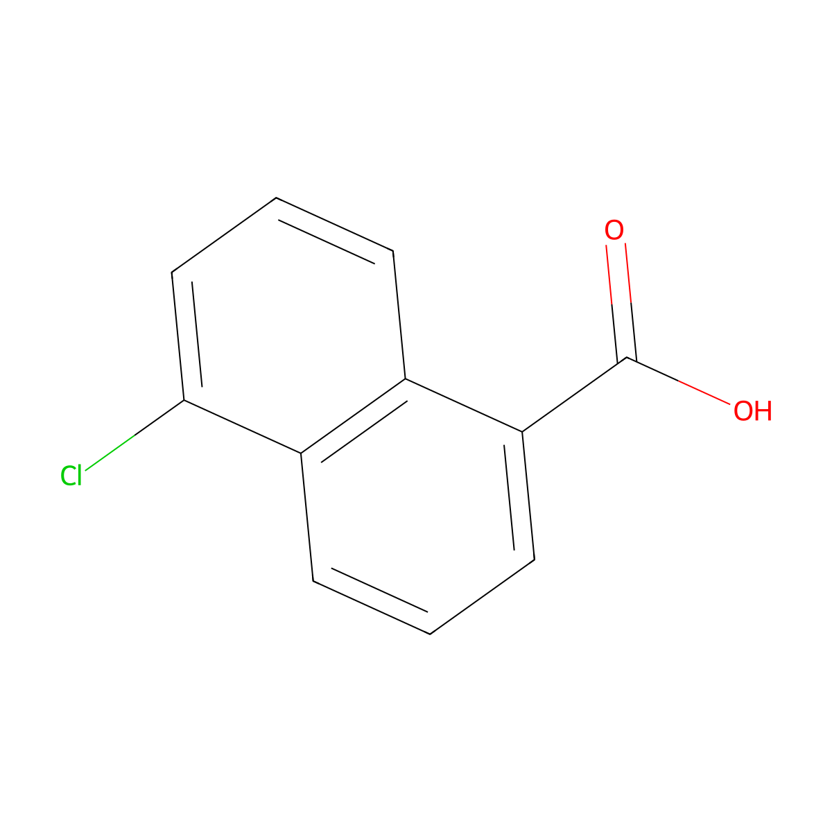 5-Chloro-1-naphthoic acid molecular structure, CAS 16650-52-5