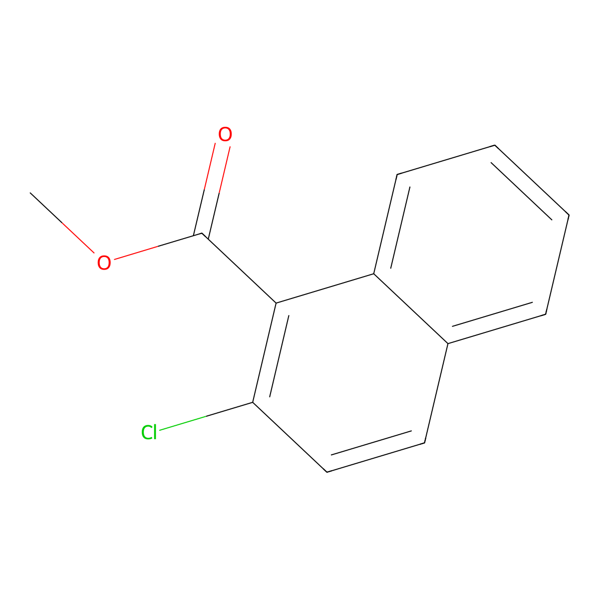 Methyl 2-chloro-1-naphthoate molecular structure, CAS 16650-61-6