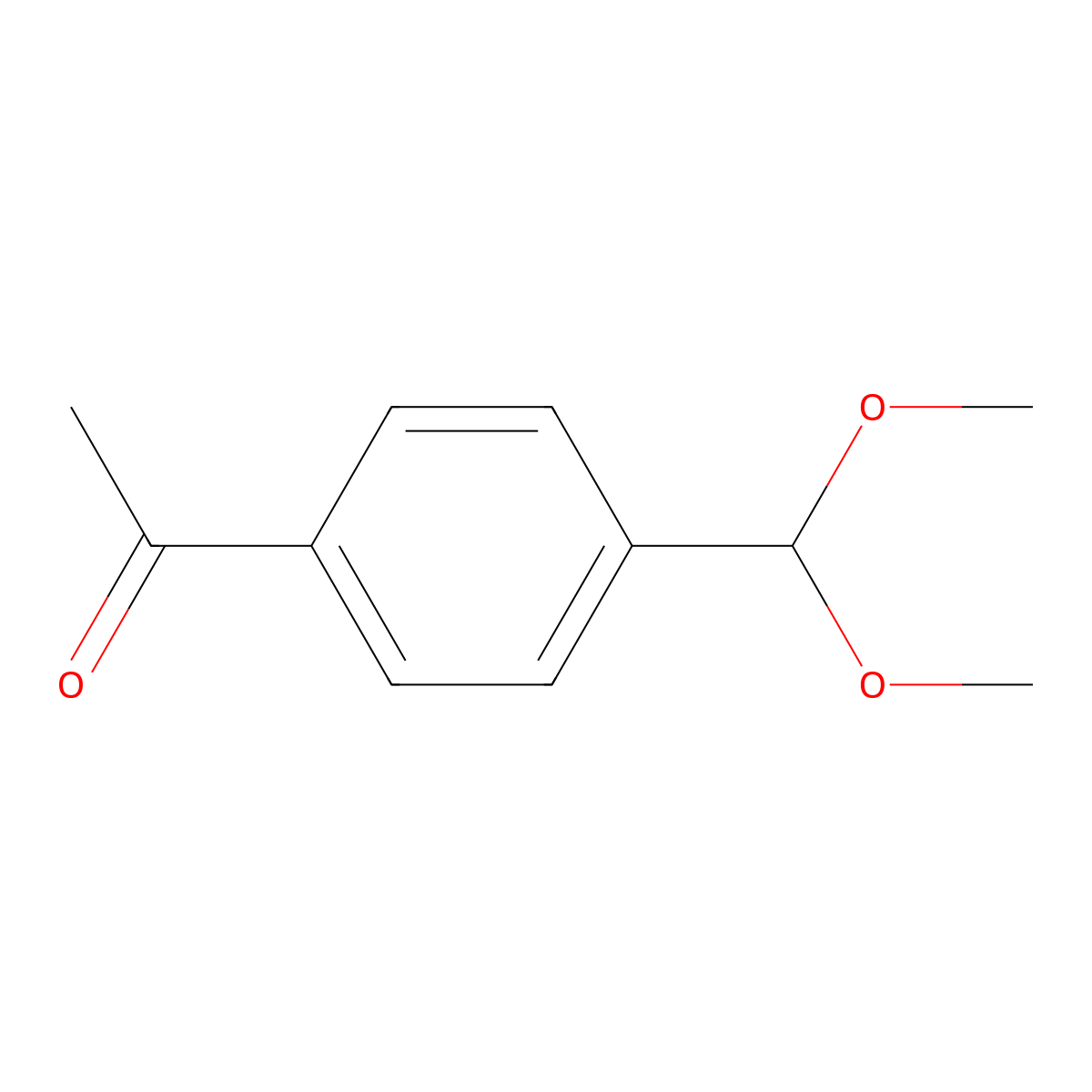 1-(4-Dimethoxymethylphenyl)ethanone molecular structure, CAS 166518-43-0