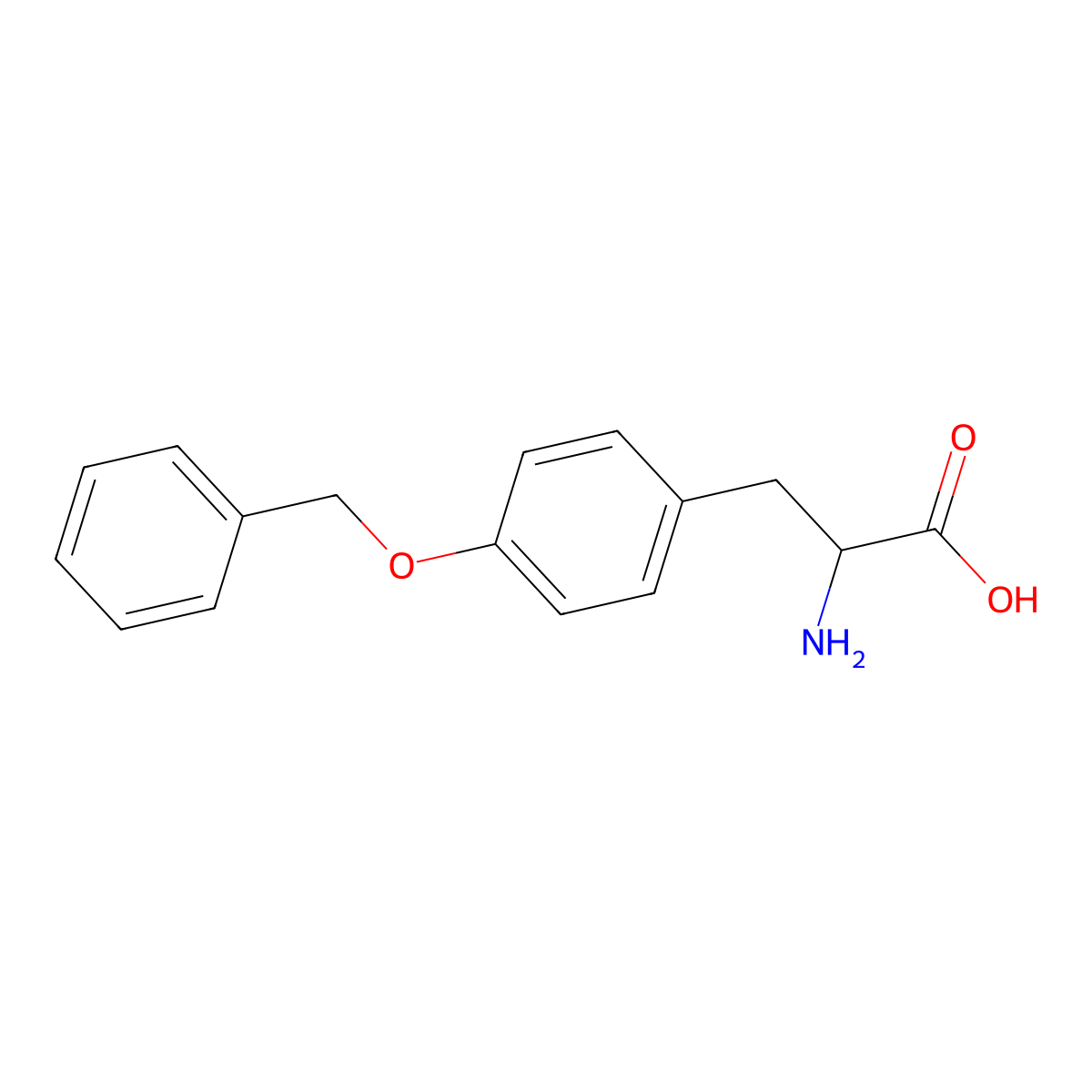 O-benzyl-L-tyrosine molecular structure, CAS 16652-64-5