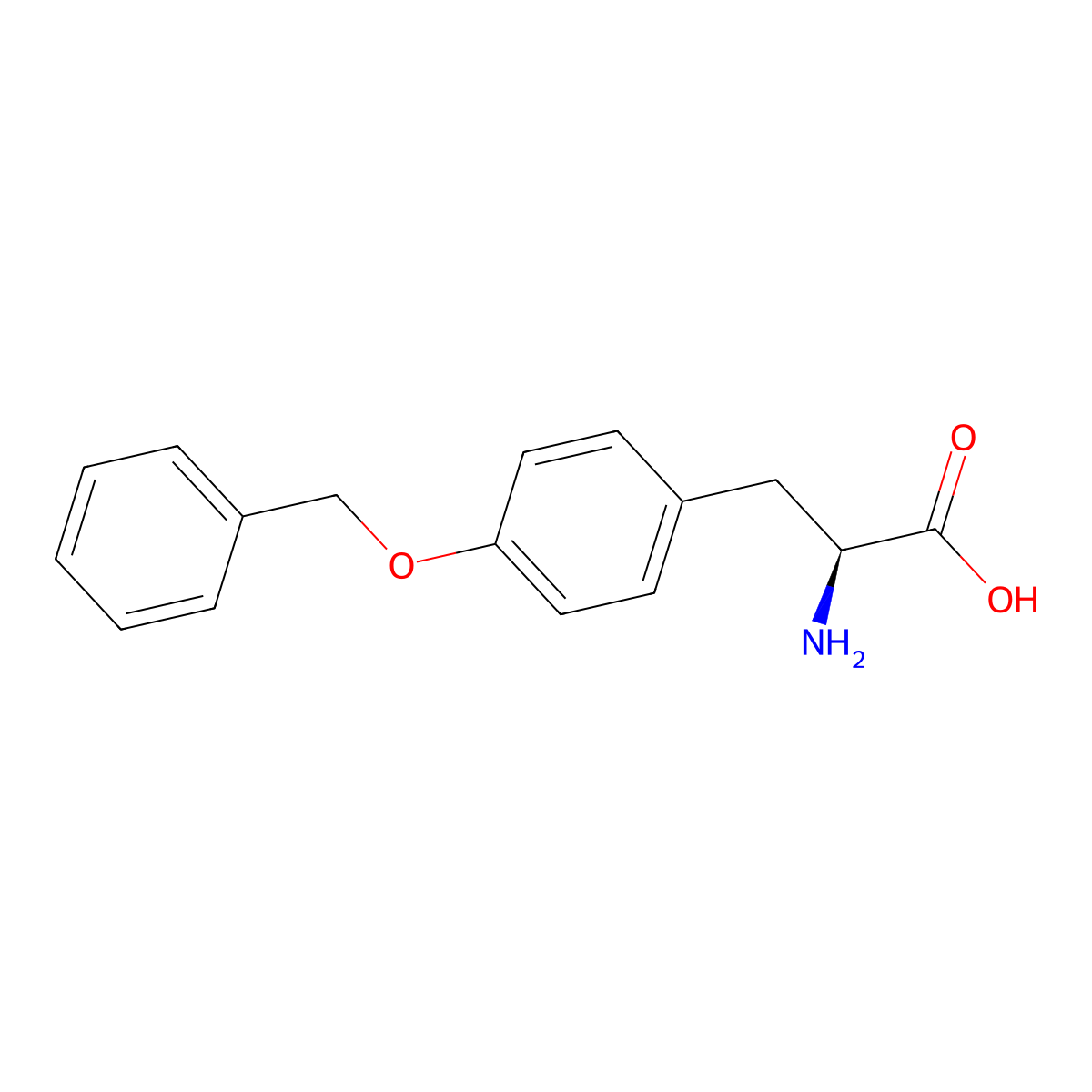 O-benzyl-L-tyrosine molecular structure, CAS 16652-64-5