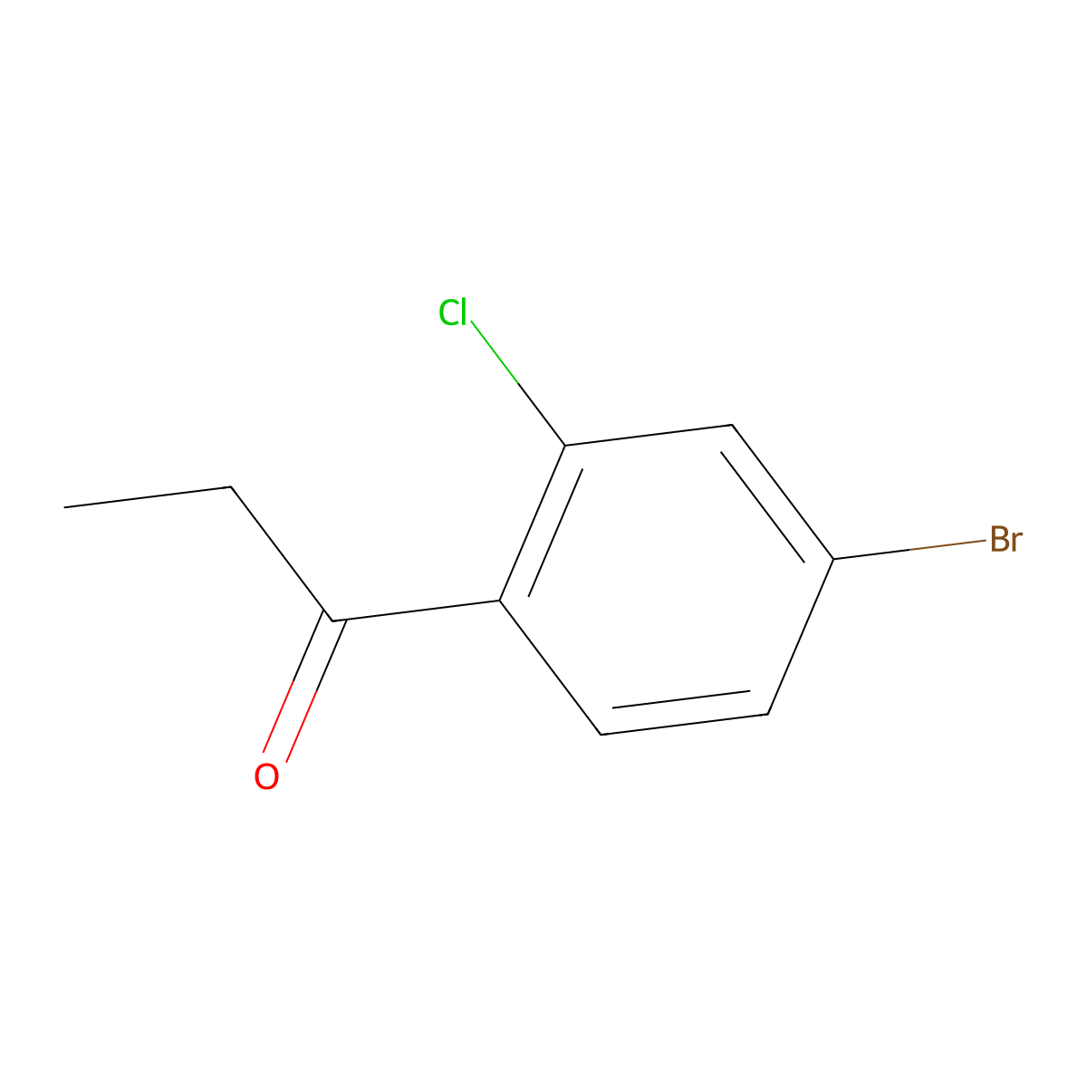 1-(4-Bromo-2-chlorophenyl)propan-1-one molecular structure, CAS 166525-97-9