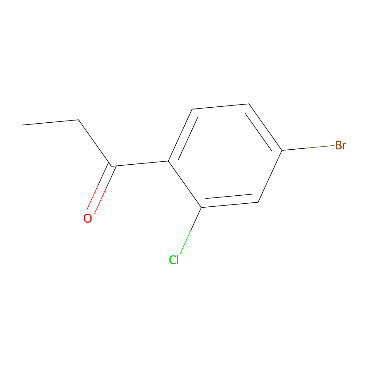 1-(4-Bromo-2-chlorophenyl)propan-1-one molecular structure, CAS 166525-97-9