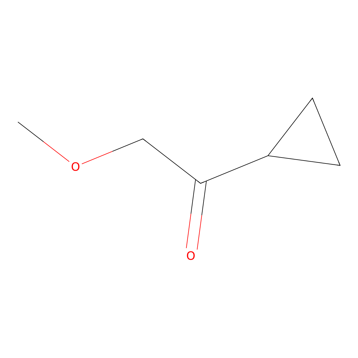 1-Cyclopropyl-2-methoxyethan-1-one molecular structure, CAS 166526-05-2